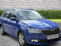 Used Skoda Fabia SE 95 HP (69 kW) 2022 Blue Hatchback