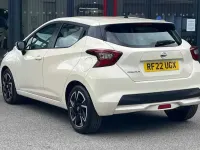 Used Nissan Micra Acenta 91 HP (66 kW) 2022 White Hatchback