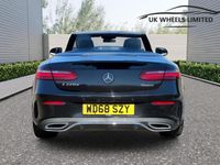 Used Mercedes E220 AMG line 2019 Black Cabriolet