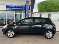 Used Vauxhall Corsa Design Edition 70 HP (51 kW) 2015 Black Hatchback