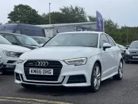 Used Audi A3 S-Line 184 HP (135 kW) 2016 White Hatchback
