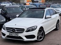 Used Mercedes C220 AMG line 170 HP (125 kW) 2026 White Estate