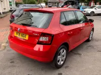Used Skoda Fabia SE 110 HP (80 kW) 2018 Red Hatchback