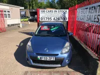 Usado Renault Clio II Initiale 111 HP (81 kW) 2009 Azul Citadino