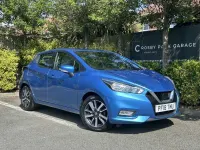 Used Nissan Micra Acenta 71 HP (52 kW) 2018 Blue Hatchback