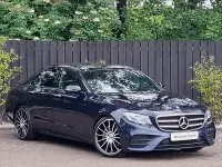 Used Mercedes E300 AMG line 245 HP (180 kW) 2020 Blue Coupe