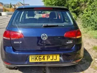 Used VW Golf VII Match 105 HP (77 kW) 2015 Blue Hatchback