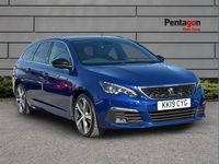Used Peugeot 308 SW GT-line 128 HP (94 kW) 2019 Blue Estate
