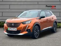 Used Peugeot e-2008 Premium 100 kW (136 HP) 2021 Orange SUV