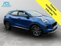 Used Ford Puma Titanium 125 HP (91 kW) 2023 Desert island blue (exclusive paint) SUV