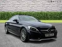 Used Mercedes C250 AMG Line Premium Plus 204 HP (150 kW) 2016 Blue Coupe