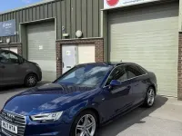 Used Audi A4 S-Line 190 HP (139 kW) 2017 Blue Sedan
