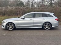 Begagnad Mercedes C220 AMG line 170 HK (125 kW) 2017 Silver Kombi