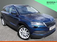 Used Skoda Karoq 110 HP (80 kW) 2019 Lava blue metallic SUV
