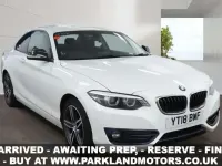 Used BMW 218 Sport Line 2018 White Coupe