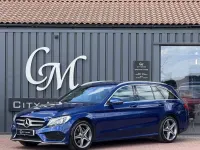 Used Mercedes C220 AMG line 2017 Blue Estate