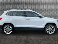 Used Skoda Karoq SE L 110 HP (80 kW) 2021 Moon white metallic SUV