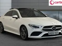 Used Mercedes CLA200 AMG line 163 HP (119 kW) 2022 White Coupe