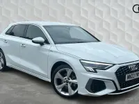 Used Audi A3 S-Line 110 HP (80 kW) 2023 White Sedan
