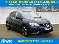 Used Nissan Pulsar N-Connecta 115 HP (84 kW) 2017 Blue Hatchback