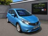 Used Nissan Note Tekna 90 HP (66 kW) 2014 Blue Hatchback