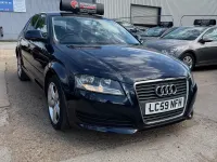 Used Audi A3 Comfort 102 HP (75 kW) 2009 Blue Hatchback
