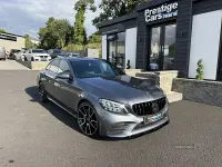 Used Mercedes C220 AMG line 194 HP (142 kW) 2019 Grey Sedan