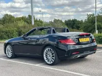 Used Mercedes SLC180 AMG line 156 HP (114 kW) 2017 Black Cabriolet
