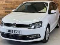 Used VW Polo SE 90 HP (66 kW) 2015 White Hatchback