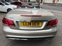 Used Mercedes E220 AMG 170 HP (125 kW) 2014 Silver Cabriolet