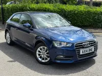 Used Audi A3 122 HP (89 kW) 2014 Blue Hatchback