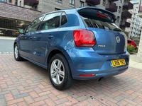 Begagnad VW Polo Match 2016 Blå Halvkombi