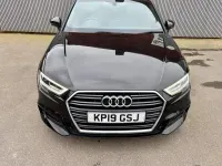 Used Audi A3 S-Line 116 HP (85 kW) 2019 Black Sedan