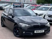 Used BMW 120 Sport Line 2015 Black Hatchback
