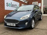 Używany Ford Fiesta Titanium 95 KM (69 kW) 2020 Niebieski Hatchback