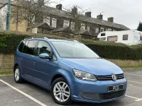 Used VW Touran SE 105 HP (77 kW) 2012 Blue MPV