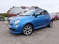 Used Fiat 500S S 2015 Blue Cabriolet