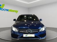 Used Mercedes C220 AMG line 170 HP (125 kW) 2018 Blue Estate