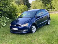 Begagnad VW Polo Match 75 HK (55 kW) 2012 Blå Halvkombi