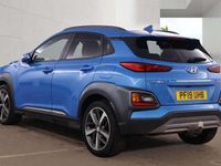 Used Hyundai Kona Premium 136 HP (100 kW) 2019 Blue SUV