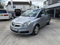 Used Vauxhall Zafira Club 105 HP (77 kW) 2007 Silver MPV