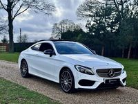 Used Mercedes C200 AMG line 2017 White Coupe