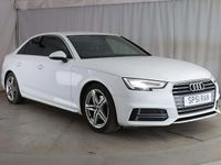 Used Audi A4 S-Line 150 HP (110 kW) 2018 White Sedan