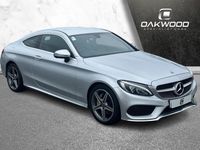 Used Mercedes C220 AMG line 170 HP (125 kW) 2017 Silver Coupe