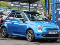 Used Fiat 500C S 69 HP (50 kW) 2016 Blue Cabriolet