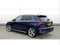 Used Audi A3 S-Line 110 HP (80 kW) 2023 Blue Sedan