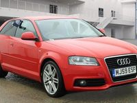 Used Audi A3 S-Line 2009 Red Hatchback