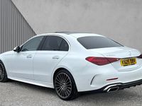 Used Mercedes C220 AMG Line Premium Plus 200 HP (147 kW) 2025 Manufaktur opalite white bright