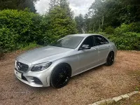 Used Mercedes C220 AMG line 194 HP (142 kW) 2021 Silver Sedan