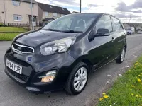Second-hand Kia Picanto 85 CP (62 kW) 2014 Negru Hatchback